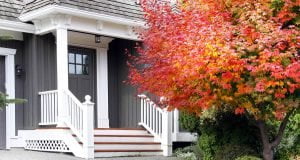 front porch in fall - Team Results Realty